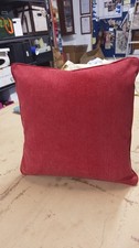 Marvic Cassius Red fabric subtly textured 100% brushed cotton Scatter Cushion