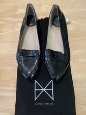 Butterfly Twists Black Pointed Patent Shoes Size 5 - Brand new in branded bag