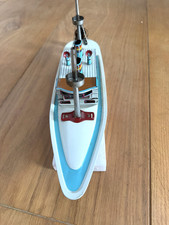 Vintage Playa Tin Plate Toy Boat Barco Pasajeros 1935 Model Marked 0861