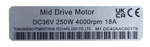 Ebike sticker decal - ebike, 250w