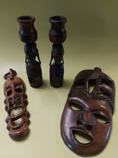 Vintage Wooden African