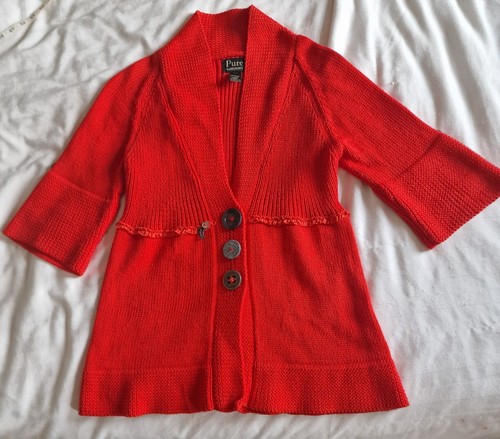 Pure handknit cardigan dark - pure,