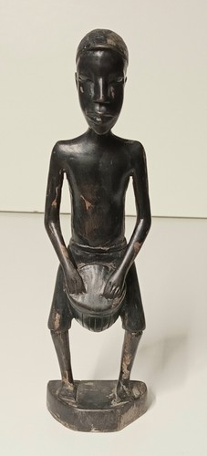 African wooden statue - statue, boy