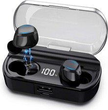 T23 Bluetooth Wireless Headphones earbuds - In-Ear Earphones 120 Hr - Microphone