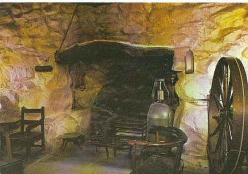 Welsh folk museum postcard - folk,