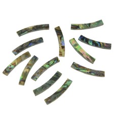 Ukulele Rosette Paua Abalone Shell Curved Strips Sound Hole Inlay 65x3mm