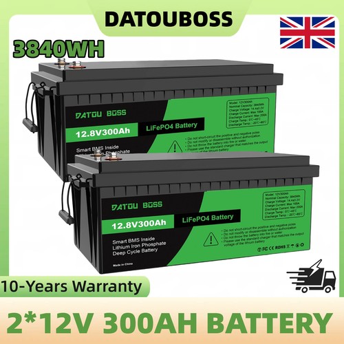2pcs 12v 300ah lifep04 lithium - 2pcs,