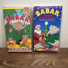 Babar And Father Christmas VHS - The Show Must Go On Video Bundle 1991 2000