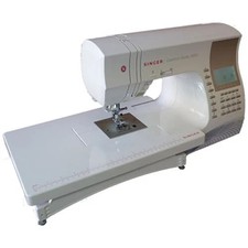 Singer 9960 Quantum Stylist Sewing Machine & extension table & feed walking foot