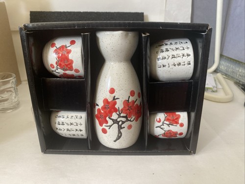 Japanese ceramic sake set - japanese,