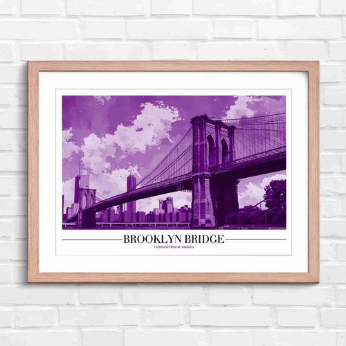 Vintage brooklyn bridge - vintage,