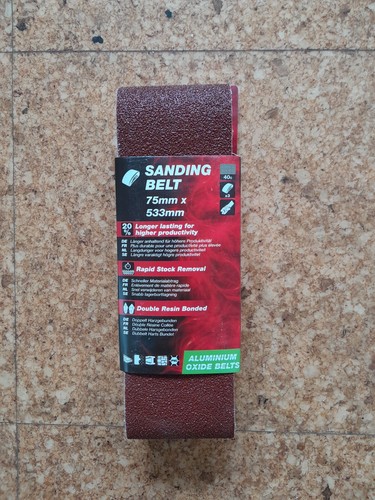 Sanding belts 75mm - sanding, 533mm
