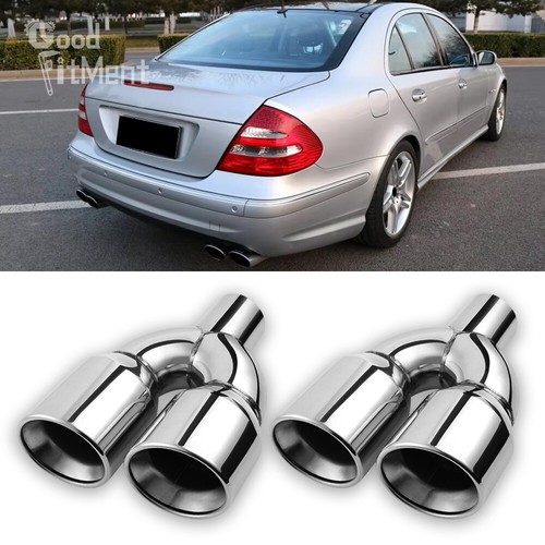 Dual exhaust pipe tips - 9.5",