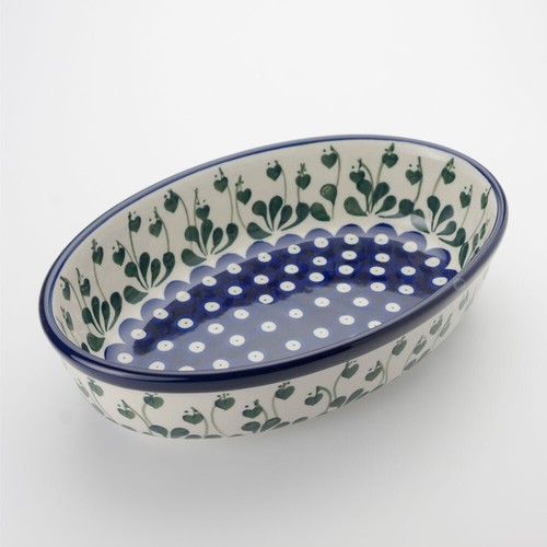 Polish pottery oval - polish, lasagne