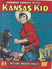COWBOY PICTURE LIBRARY 4 comics Kansas Kid Nos 192,220,236,244