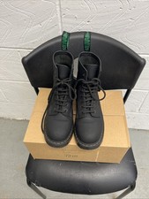 Solovair Men’s Oily Eight Eyelet Combat Derby Ankle Boots Size 6