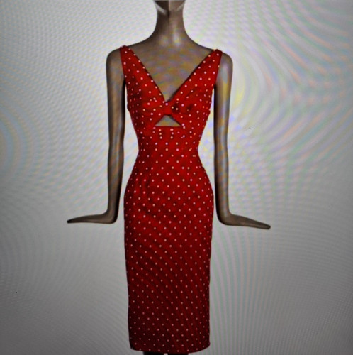 Stop staring red white - red/white, polka