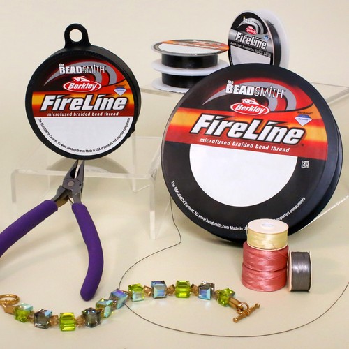 Beadsmith fireline 4lb smoke - fireline,