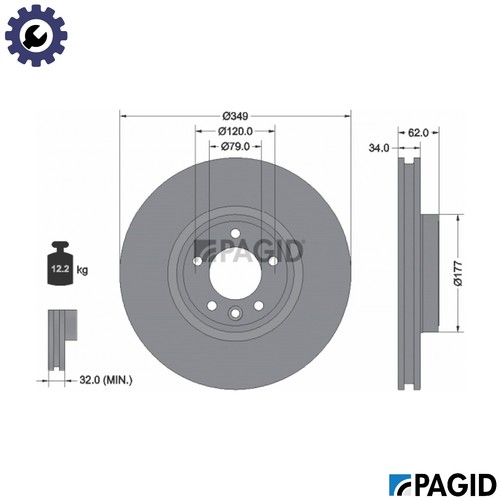 Brake disc 56076nhc - 56076nhc, for