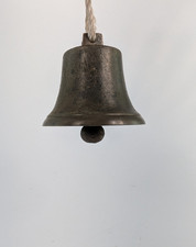 Small vintage brass doorbell - brass, /