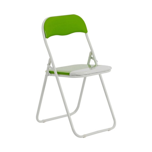 Coloured padded folding chair - coloured,