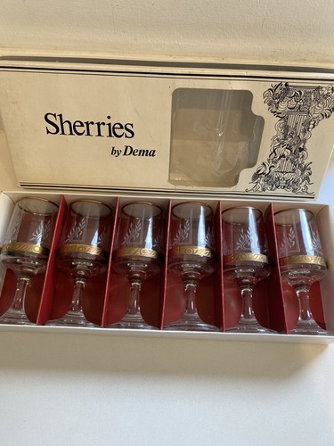 Vintage sherry glasses dema - sherry, by