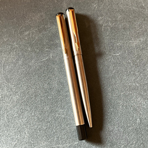 Parker pen metal silver - metal, tone