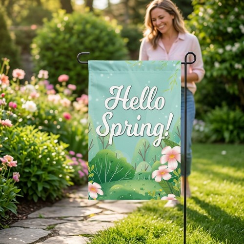 Double sided garden decor - sided,