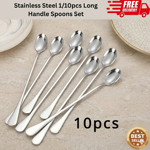Stainless steel long handle - steel,