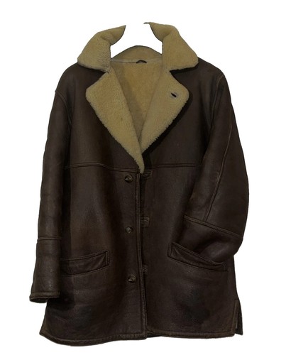 Shearling sheepskin coat mens - sheepskin,