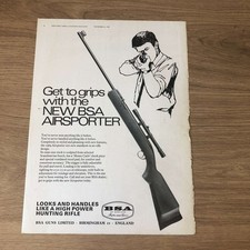 GUNS03 MAGAZINE ADVERT 12X9 THE NEW BSA AIRSPORTER AIR RIFLE