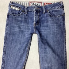 Ladies SuperDry Slim Flare Mid Rise Blue Faded Jeans W30 L32 Size 12 (495K)