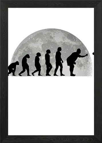 Boccia evolution moon framed - evolution,