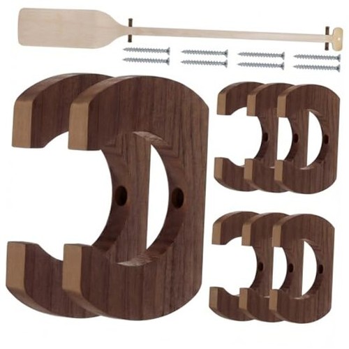 Wooden kayak paddle - wooden, holder