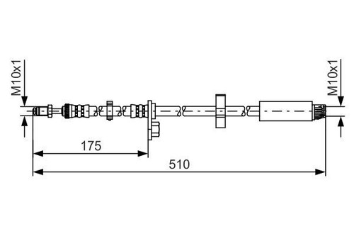 New brake hose for peugeot - hose,