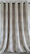 Curtina Elmwood Floral Print Stone Curtains 168x229cm(66x90")