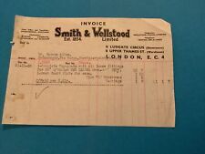 Smith & Wellstood Limited London 1938  New Leader Oven    Receipt R41734