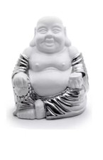 White & Silver Ceramic Happy