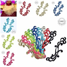 Gorgeous 2x Lace Embroidery Applique Wedding Motif Sew On Dance Costume