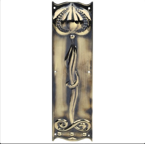 Antique brass art nouveau - antique,