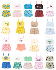 Ladies Character Cami Pyjamas Women 6 to 20 Vest Shorts Summer Nightwear Primark