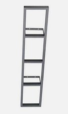 2 IKEA Lerberg CD/media Racks, Black Steel, VGC