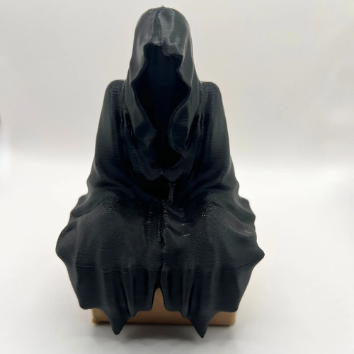 Sitting ghostly figure - sitting,