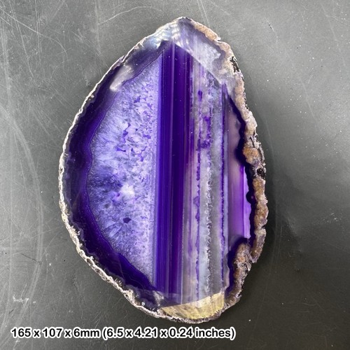 Agate slice inch natural - slice, 5.5-6