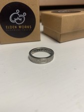 1979 Guernsey 5 Pence Coin Ring - “ballivie insvle degernere” Size S