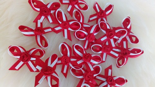 Small satin ribbon baby - small,