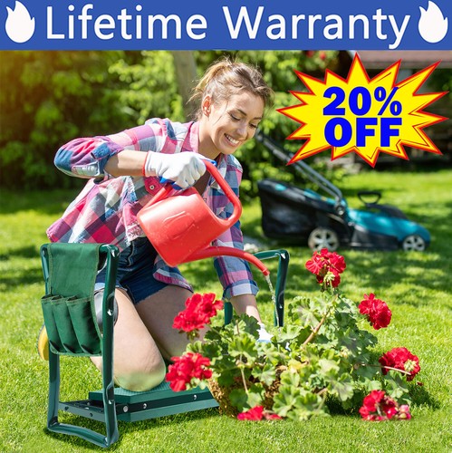 Folding garden kneeler - folding,