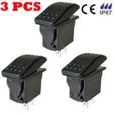 3X Marine Rocker Switch 21mm x