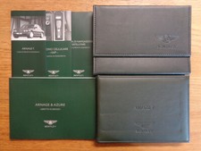 Bentley Arnage T Owners Handbook/Manual and Wallet (Italian)