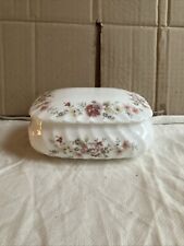 Wedgewood Posy Ceramic Dish And Cover Fluted Finish 6” Chipped